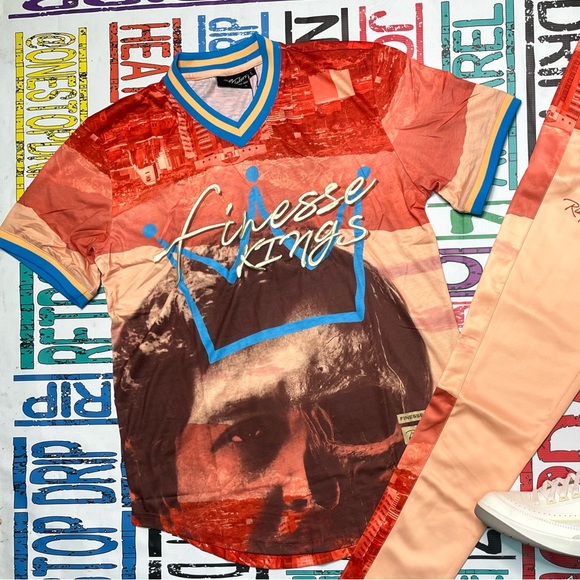 Risq Takers finesse Kings patch Stitch Tee - Picture 2 of 8